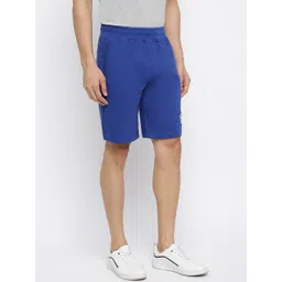 van heusen innerwear Van Heusen Men Blue Solid Smart Tech Easy Stain Release Knit Shorts image 2