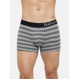 Van Heusen Men Striped Mid Rise Casual Trunks- IHQTR1CCYS0910055-image-47
