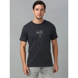 Van Heusen Men Typography Printed Round Neck Cotton T-shirt-image-12