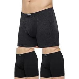 Men Boxer Briefs - 100% Combed Cotton - Pack of 2 - Anti Bacterial, Colour Fresh, Moisture Wicking-image-30