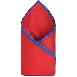 van heusen Men Polyester Red Solid Casual Style Pocket Square,Free Size image 1