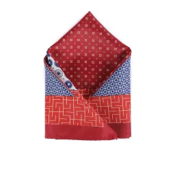 van heusen Men Red Print Party Pocket Square image 1
