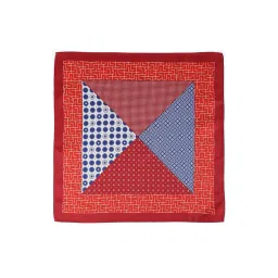 van heusen Men Red Print Party Pocket Square image 2