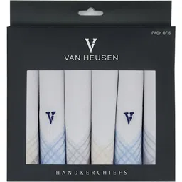 Van Heusen Men's Cotton ["Grey, Blue, Beige"] Handkerchief-picture-13