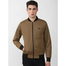 Van Heusen Sport Men Brown Solid Bomber Jacket-picture-34