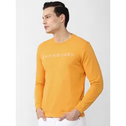 Van Heusen Sport Men Orange Printed Sweatshirt image 3