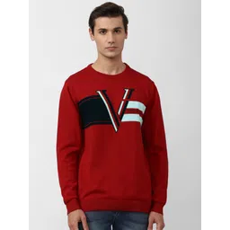 Van Heusen Sport Men Red & Blue Cotton Pullover-picture-15