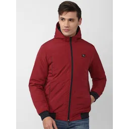 Van Heusen Sport Men Red Bomber Jacket-picture-38