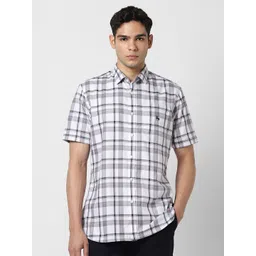 Van Heusen Sport Men Slim Fit Checked Casual Shirt-picture-30