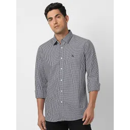 Van Heusen Sport Men Slim Fit Micro Checks Opaque Checked Casual Shirt-picture-41