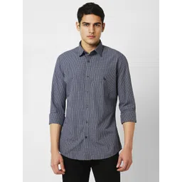 Van Heusen Sport Men Slim Fit Opaque Checked Casual Shirt-picture-42