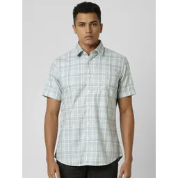 Van Heusen Sport Men Slim Fit Opaque Checked Casual Shirt-picture-34