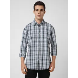 Van Heusen Sport Men Slim Fit Opaque Checked Casual Shirt-picture-33