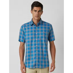 Van Heusen Sport Men Slim Fit Opaque Checked Casual Shirt-picture-31