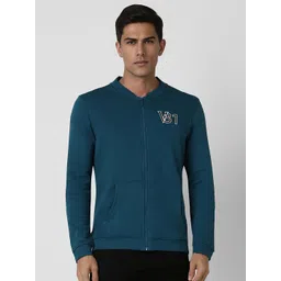Van Heusen Sport Men Solid Round Neck Sweatshirt image 1
