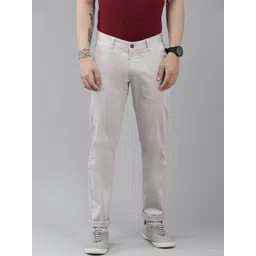 Van Heusen Sport Men Solid Slim Fit Mid-Rise Trousers-picture-22