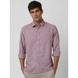 Van Heusen Sport Micro Checks Checked Slim Fit Pure CottonCasual Shirt-picture-27