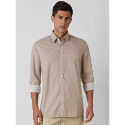 Van Heusen Sport Micro Disty Printed Slim Fit Pure Cotton Casual Shirt-picture-22