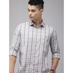 Van Heusen Sport Pure Cotton Slim Fit Checked Casual Shirt-picture-25