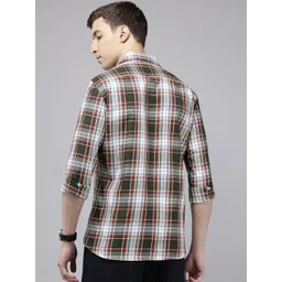 Van Heusen Sport Slim Fit Checked Pure Cotton Casual Shirt image 4