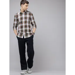 Van Heusen Sport Slim Fit Checked Pure Cotton Casual Shirt image 2