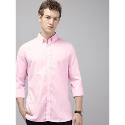 Van Heusen Sport Slim Fit Micro Checked Pure Cotton Casual Shirt-picture-17