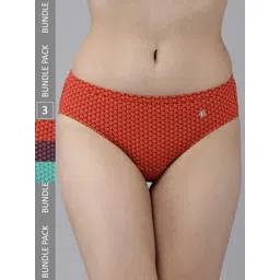 Van Heusen 3 Assorted Antibacterial Printed Pure Cotton Bikini Briefs ILIBI1CSPATDP11104-picture-34