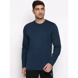 Van Heusen Athleisure Regular Fit Ultra Soft Crew Neck Solid Sweatshirt - Teal-picture-19