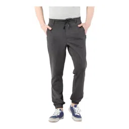 Van Heusen Athleisure Regular Fit Zipper Pocket Super Stretch Solid Joggers - Charcoal-picture-48