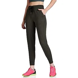 van heusen Athleisure Women Relaxed Fit Joggers - Polyester Spandex - Wicking, Super Soft, Reflective Trim_66303_Army Green_L-picture-56