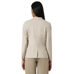 Van Heusen Beige Chequered Blazers image 2