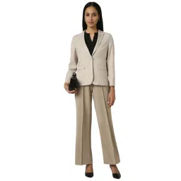 Van Heusen Beige Chequered Blazers image 4