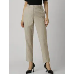 Van Heusen Beige Chequered Trousers-picture-20