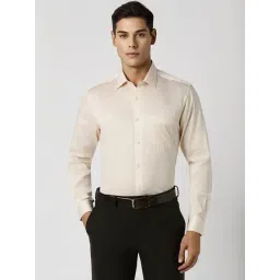 Van Heusen Beige Cotton Regular Fit Printed Shirt-picture-46