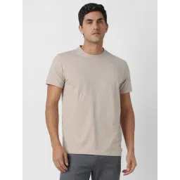 Van Heusen Beige Cotton Regular Fit Printed T-Shirt-picture-22