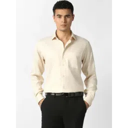 Van Heusen Beige Cotton Regular Fit Shirt-picture-34