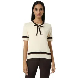 Van Heusen Beige Plain Tops-picture-30