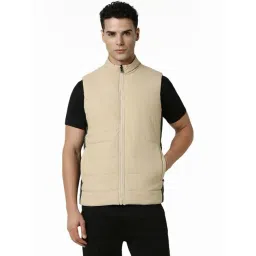 Van Heusen Beige Regular Fit Quilted Jacket-picture-41