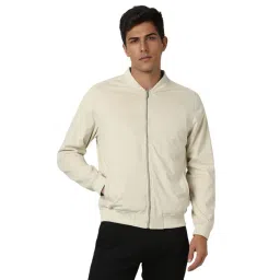 Van Heusen Beige Regular fit Solid Jackets-picture-42