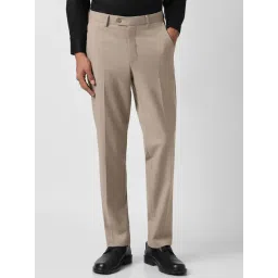 Van Heusen Beige Regular Fit Trousers-picture-14