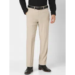 Van Heusen Beige Regular Fit Trousers-picture-32