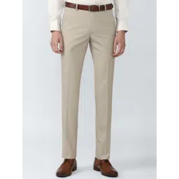 Van Heusen Beige Slim Fit Trousers-picture-15