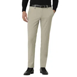 Van Heusen Beige Slim Fit Trousers-picture-21