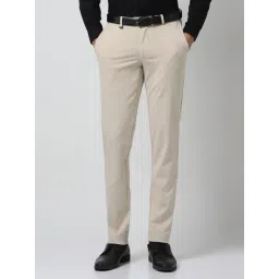 Van Heusen Beige Slim Fit Trousers-picture-45