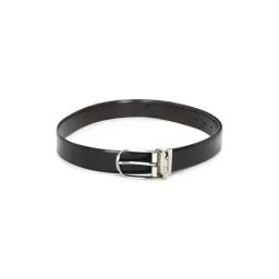 Van Heusen Black & Brown Textured Formal Reversible Leather Belt for Men-picture-23