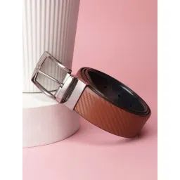 Van Heusen Black & Brown Textured Reversible Belt-picture-34