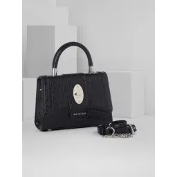 Van Heusen Black Animal Effact Satchel-picture-38