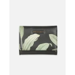 Van Heusen Black Casual Leather Tri-Fold Wallet for Women-picture-14