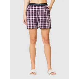 Van Heusen Black Checks Shorts-picture-40