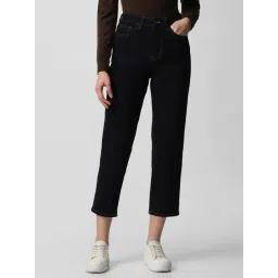 Van Heusen Black Cotton Mid Rise Crop Jeans-picture-41